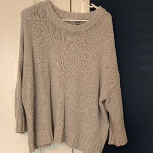 Aerie Women's Knit Sweater - Light Gray